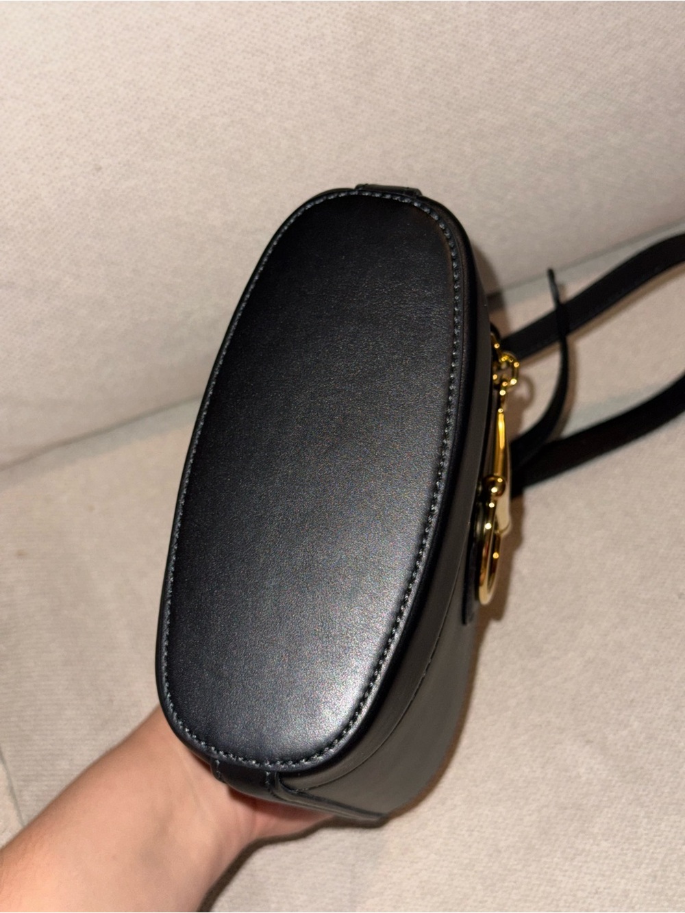 Gucci 1973 Black Leather Crossbody - Picture 8 of 14